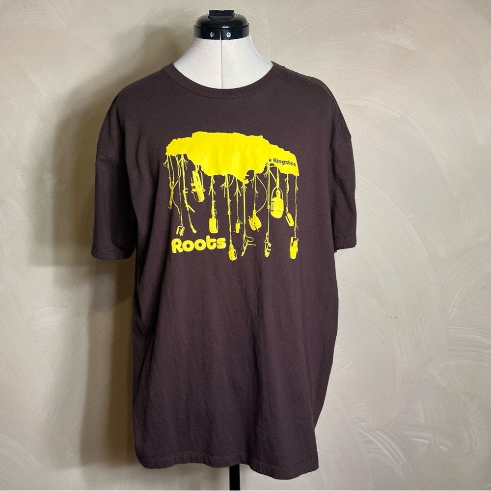 101 Apparel Men’s 100% Cotton Streetwear Casual S/S Shirt, Roots Music USA|Sz:XL